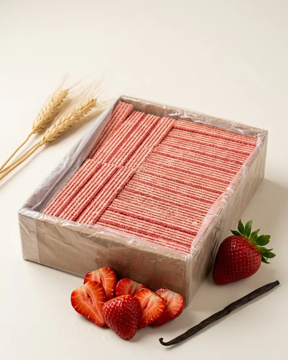 Çilek Aromalı Gofret