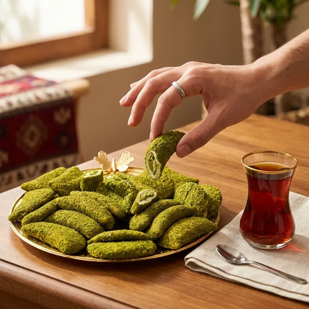 Fıstık Ezmeli Ay Bohça Lokum